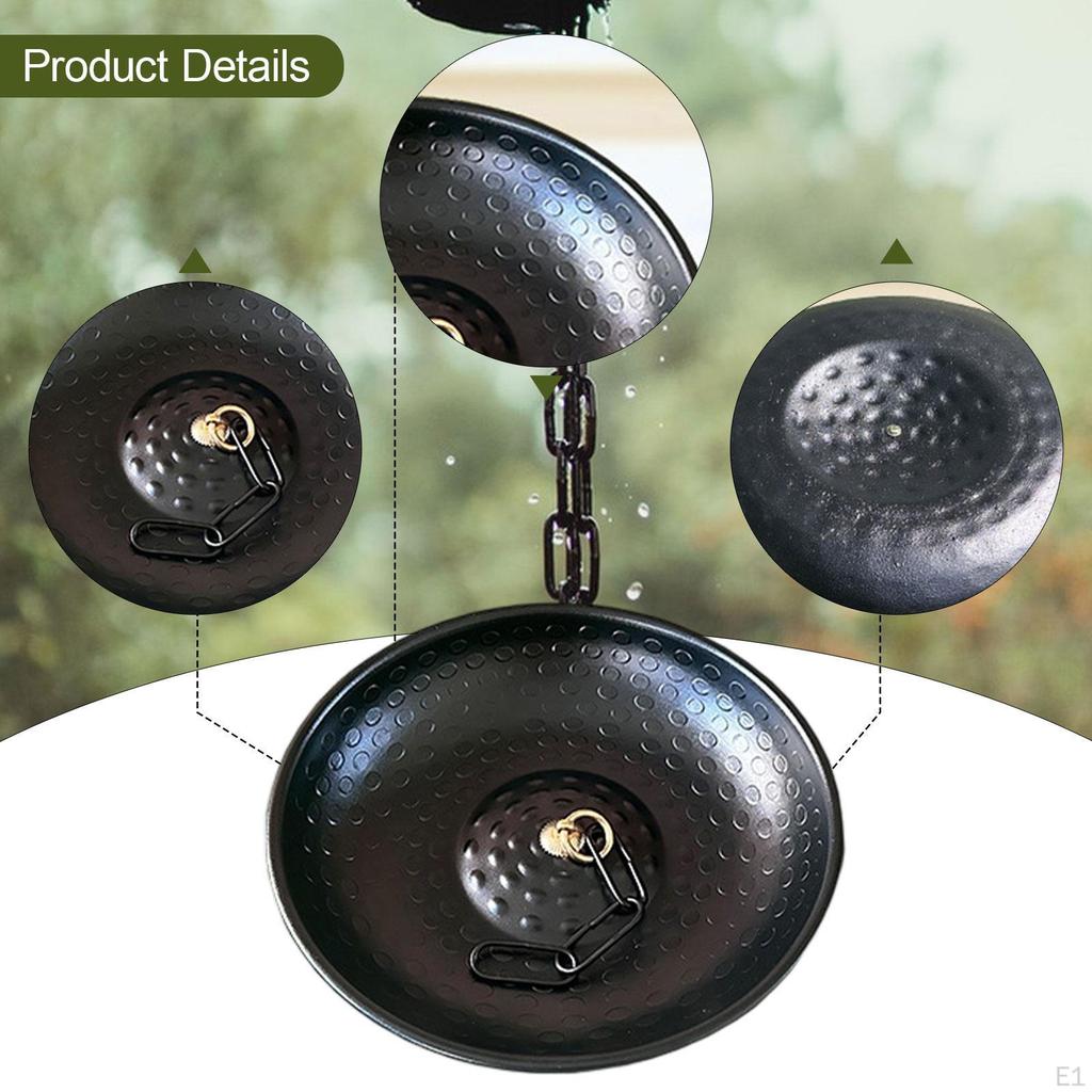 Bowl with Rain Anchor Chain, for Patio, Lawn And Outdoor Use.