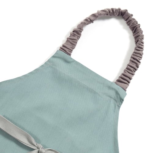 Colorful Candy Style Children's Apron (130-160cm) In Solid Color and Turquoise, Boys' Triangle Scarf Set, Easy To Put On and Take Off, Elementary Scho