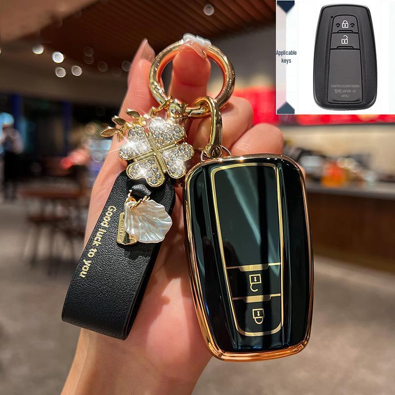 Key Cover for Toyota: Fits 23 Models Including Highlander, 8th Gen Camry, Asia Dragon, RAV4, Rongfang, and CHR.
