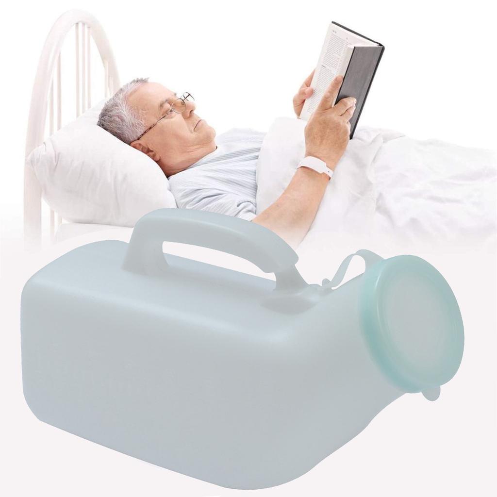 Urinal für Männer, auslaufsicheres Herrentöpfchen, tragbare Urinal-Pipi-Flasche, 2000 ml, für Zuhause, Camping, Autoreisen