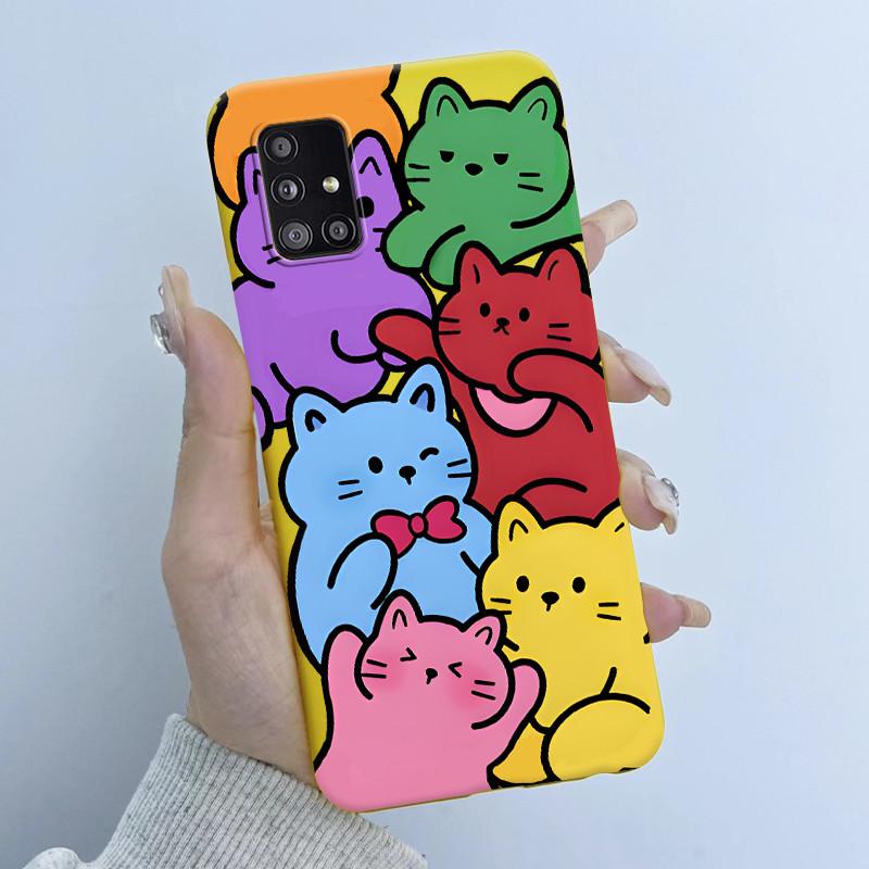 For Samsung Galaxy A51 A71 5G Phone Case Butterfly Girl Soft Silicone TPU Back Housing SM-A516B A516N A516V A716V A716U Covers