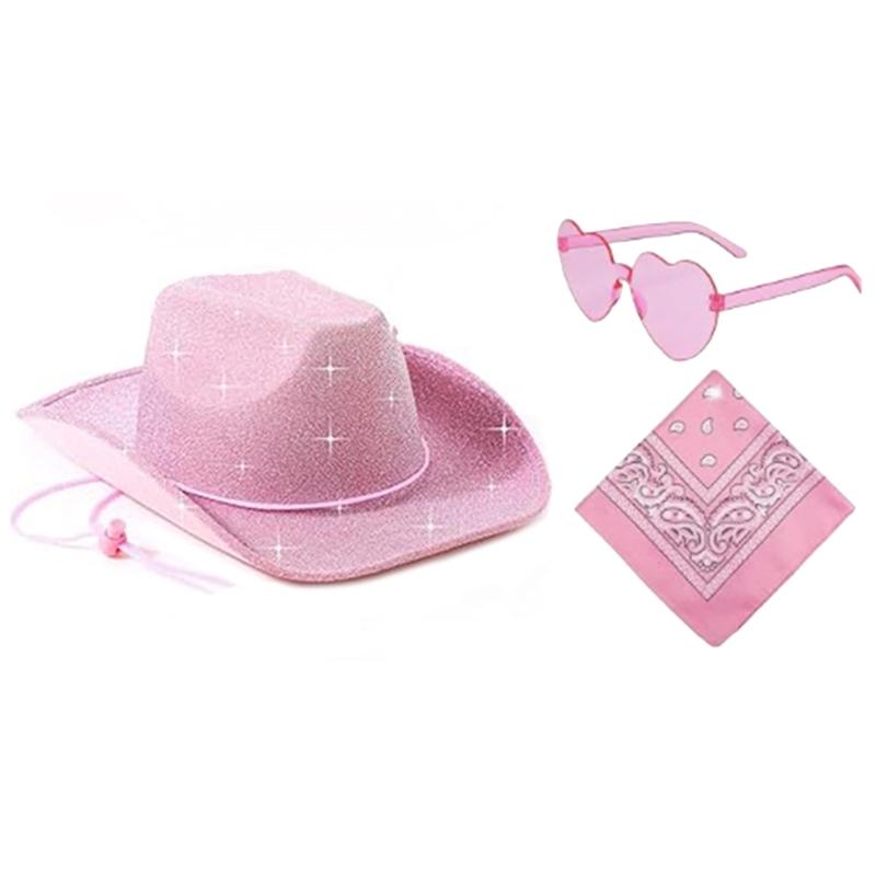 Fashion Sparkles Hat Suit Adjustable Size Hat Unisex Portable Hat Teen Stylish for Men and Women