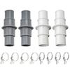 2pcs Pool Pump Hose Connector Pool Hose Adapters Over Ground Pool Hose Adapter Leak-Proof Cleaner Filter System Accessories