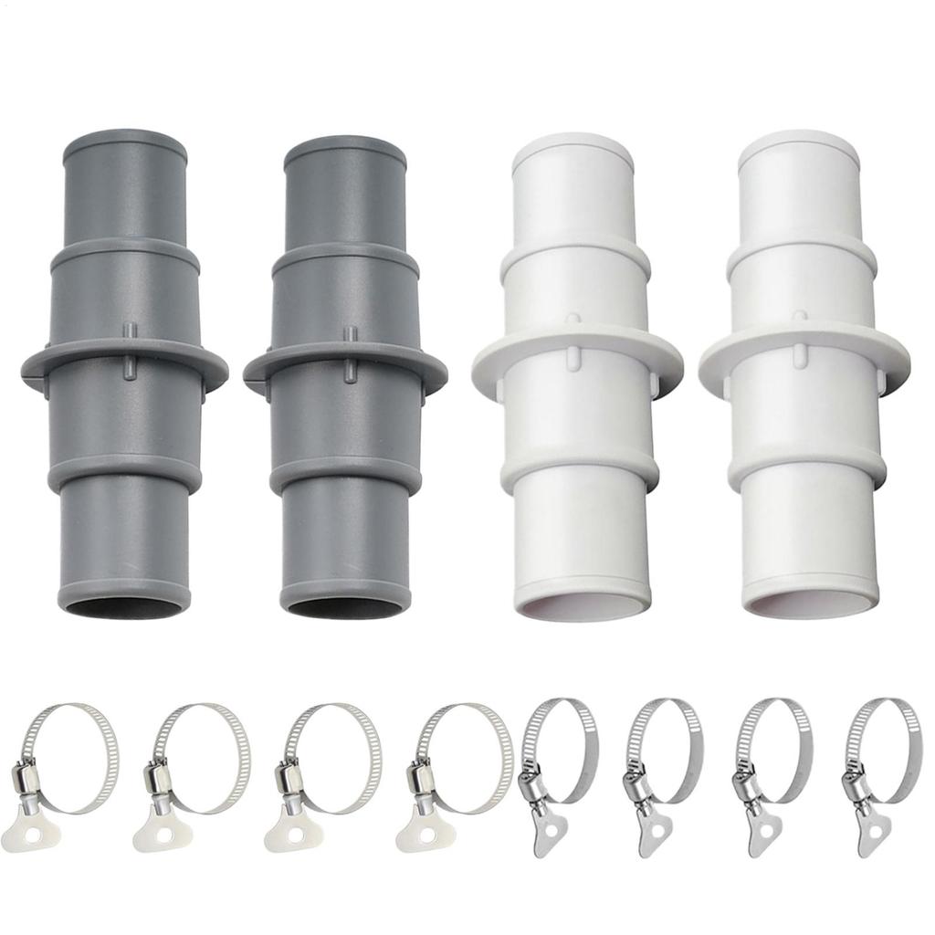 2pcs Pool Pump Hose Connector Pool Hose Adapters Over Ground Pool Hose Adapter Leak-Proof Cleaner Filter System Accessories
