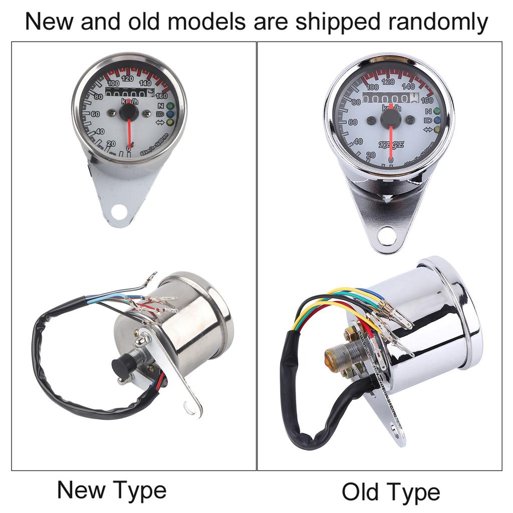 Odometer Motorcycle LED Backlight meter Gauge Signal (Black)