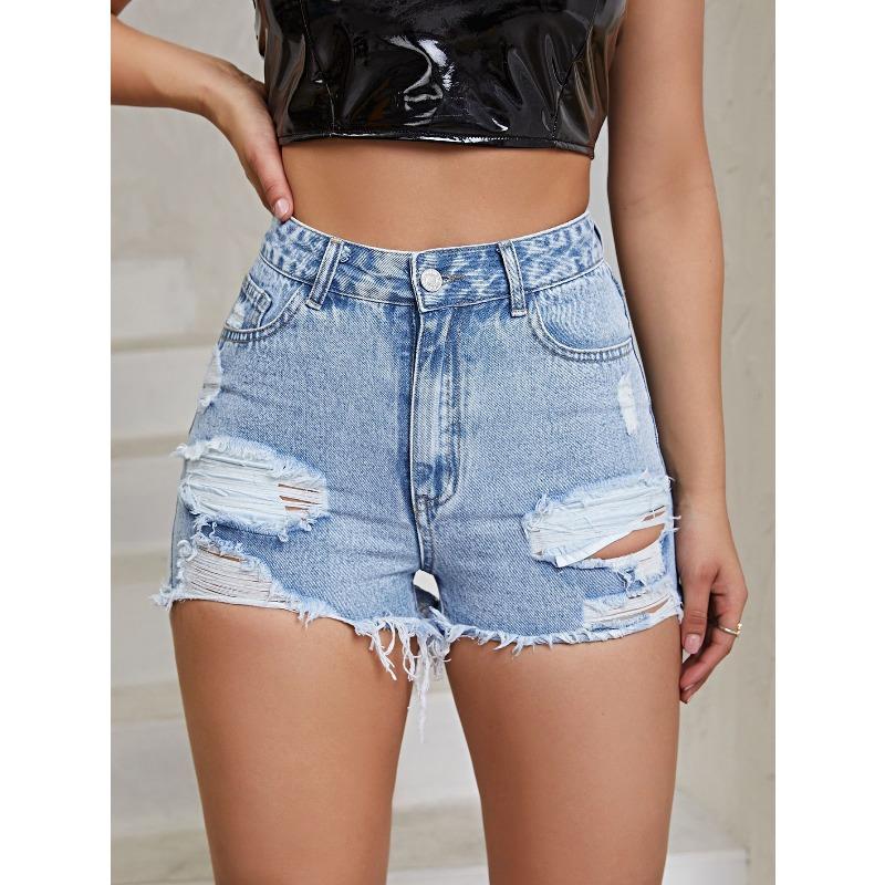 PEYWOW Moda feminina casual cor sólida estampa calças e capris
