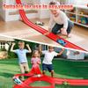 13Ft Flexible Track Toy & Mini Car DIY Competitive Rail Vehicle Game Educational Gift for Children Christmas