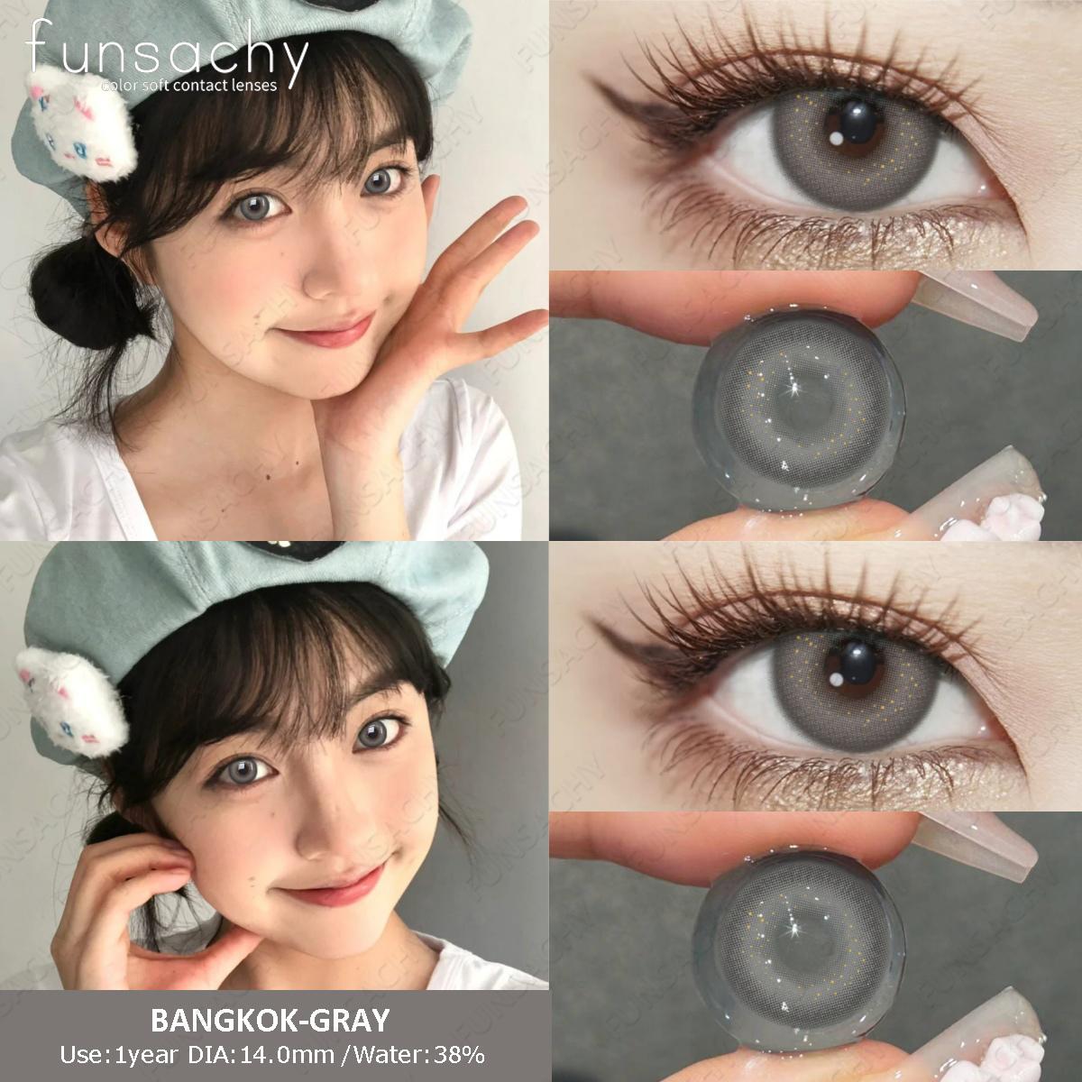 

FUNSACHY 1 пара натуральных мягких контактных линз для глаз, косметика, Pupilentes, цветные контактные линзы для глаз, желтые линзы, корейский