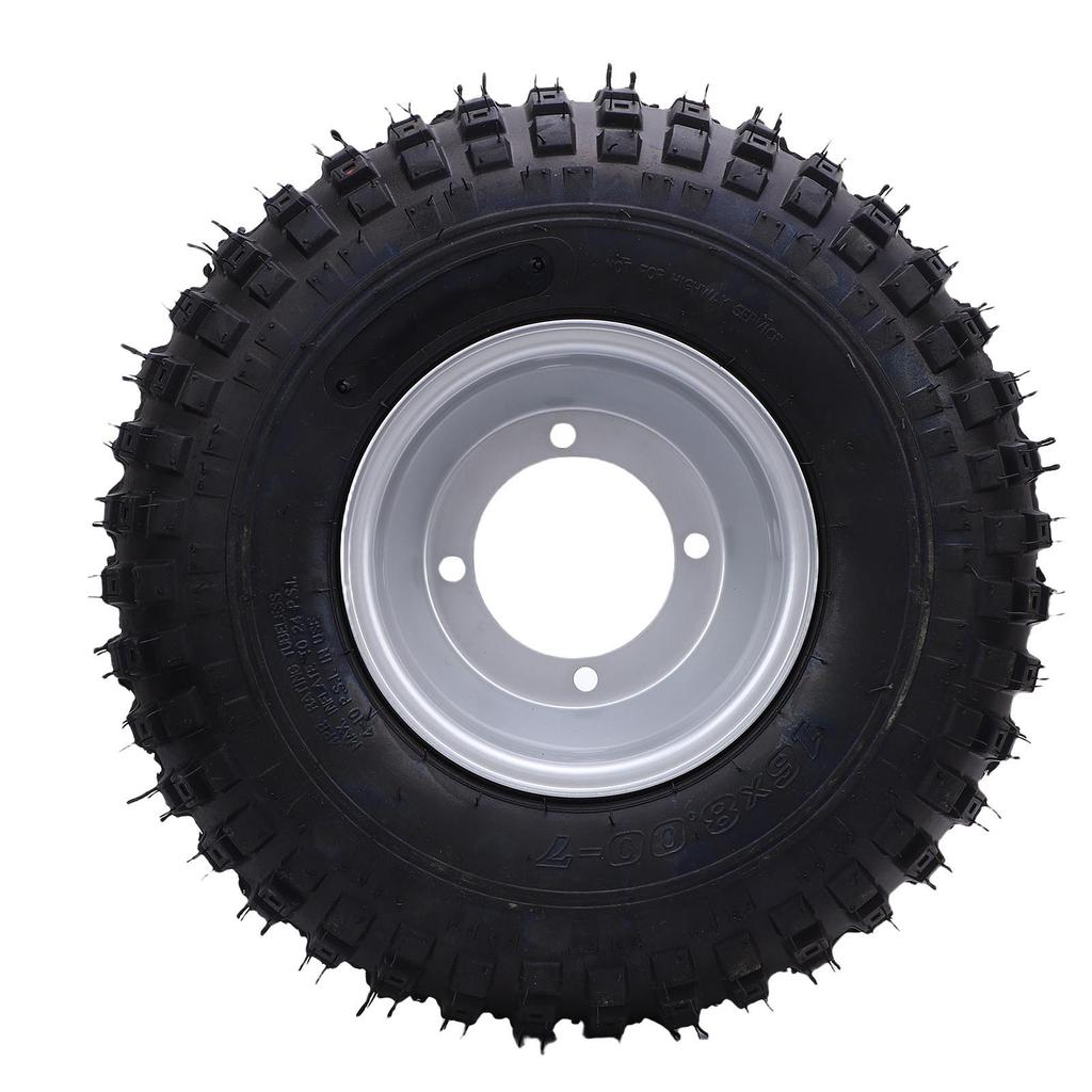 All Terrain Vehicle Tire 16x8 7 7 Inch Non Slip Rubber and Aluminum Alloy ATV Trail Tire with Rim for UTV Quad Off Road