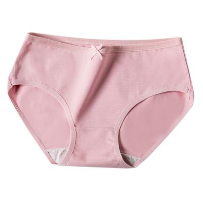 Intimo in cotone a vita media Intimo da donna Intimo traspirante senza cuciture Slip con fiocco