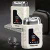 2in1 Mini Electric Shaver Digital Display Portable Rotary Razor Smart Nose Hair Clipper  Travel Use