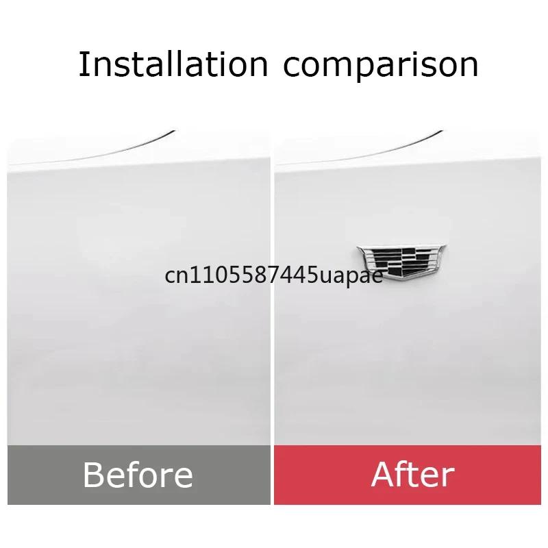 Metall Chrom Auto Seitenkörper Emblem für Cadillac STS CT5 CT6 BLS Escalade ATS CTS SRX XTS STS DTS XT5 Heckklappe Dekorative Plakette