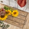 Beautiful Sunflower Print Area Rug, Soft Non-Slip Machine Washable Floor Mat for Kitchen Bathroom Entryway Home Decor