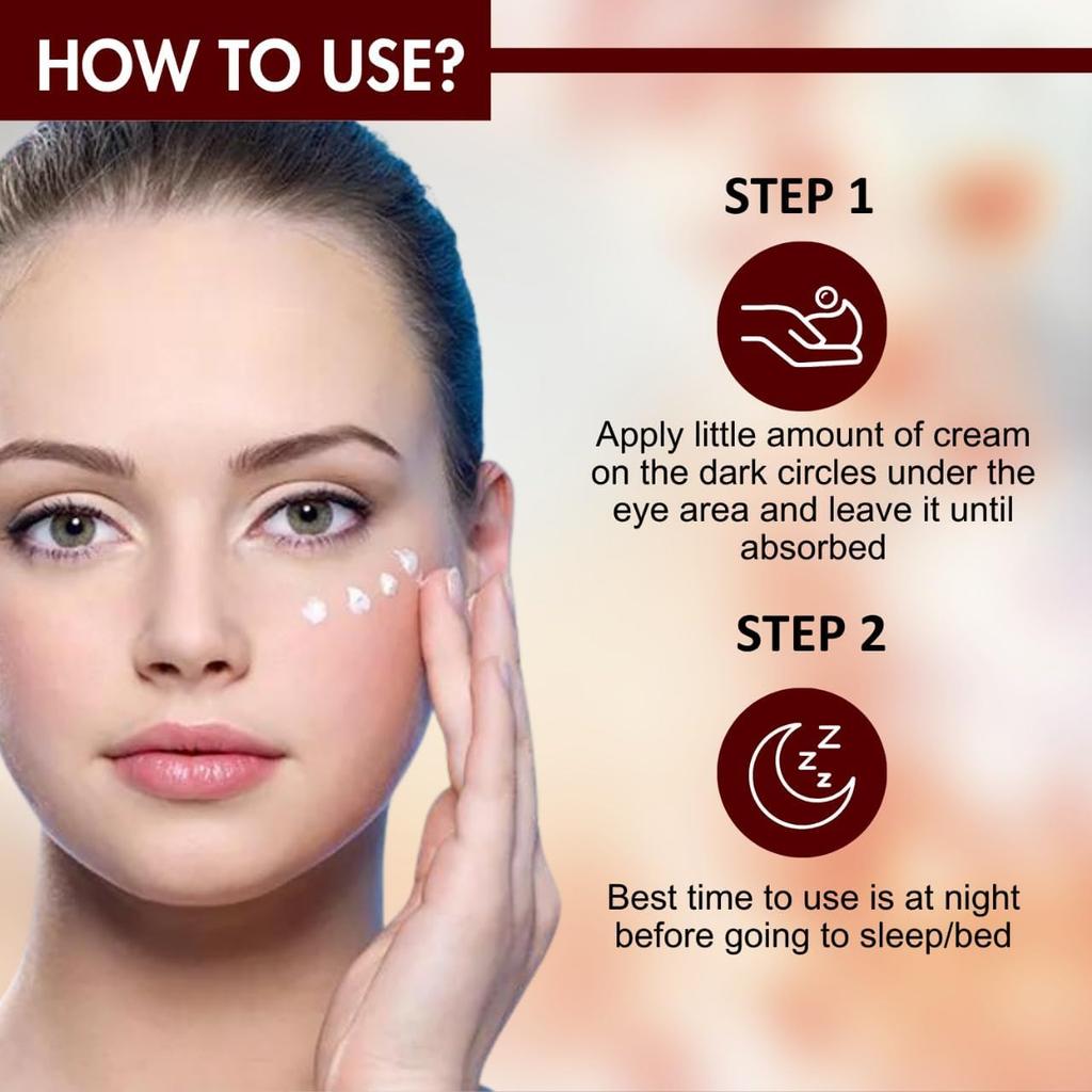 Under Eye Cream, Dark Circles Removal Cream, Under Eye Cream For Dark Circles & Wrinkles 20 Gm (Pack of 1)