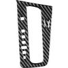Real Premium 3K Carbon Fiber Decals Center Armrest Automatic Gearbox Shift Panel Sticker Trim Decoration Cover Compatible with Honda Civic 9 Coupe