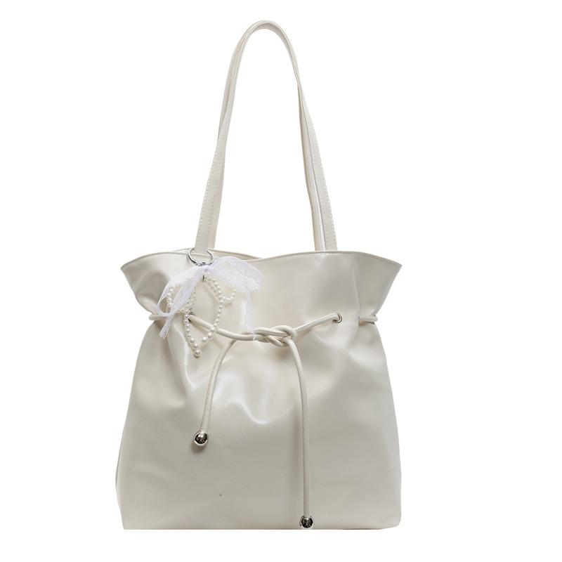 

Простая сумка-тоут под мышкой большой вместимости женская весенняя новая с бантом повседневная дорожная сумка через плечо