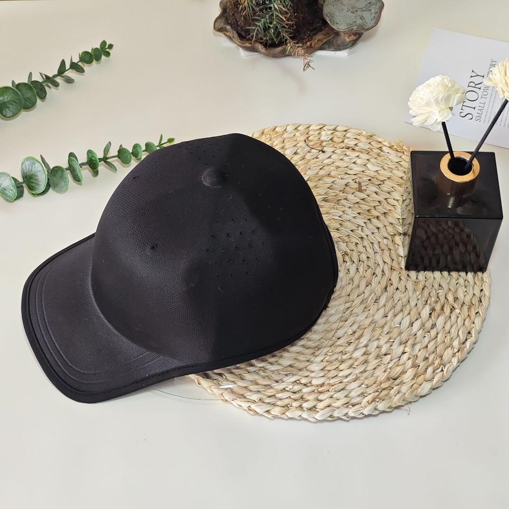 Creative Gift Seamless Baseball Cap Lightweight Breathable Sports Hat Quick Drying Polyester Visor Cap чёрный