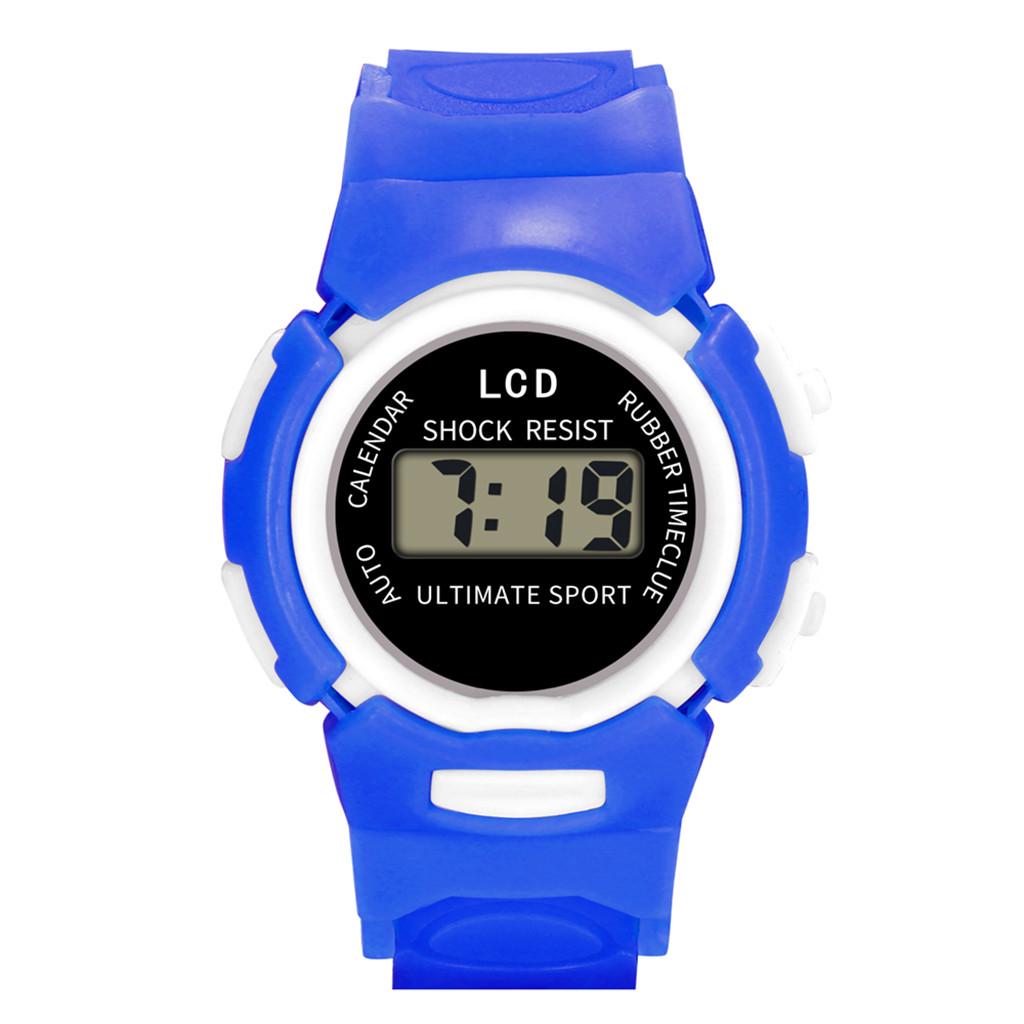 Children Girls Analog Digital Sport LED Electronic Waterproof Wrist Watch New