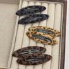 Korean Leopard Print Hair Clip for Babies - Forehead, Side Bangs, Back of Head Accessory for Autumn & Winter.