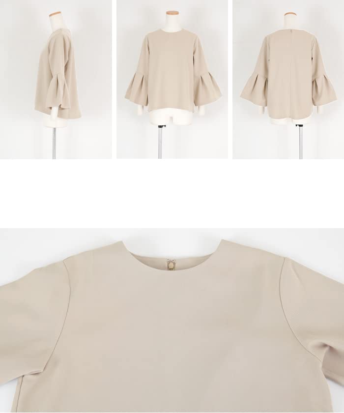 Yours BBXN1400 Tucked Flare Sleeve Size Black Women's Top, M,