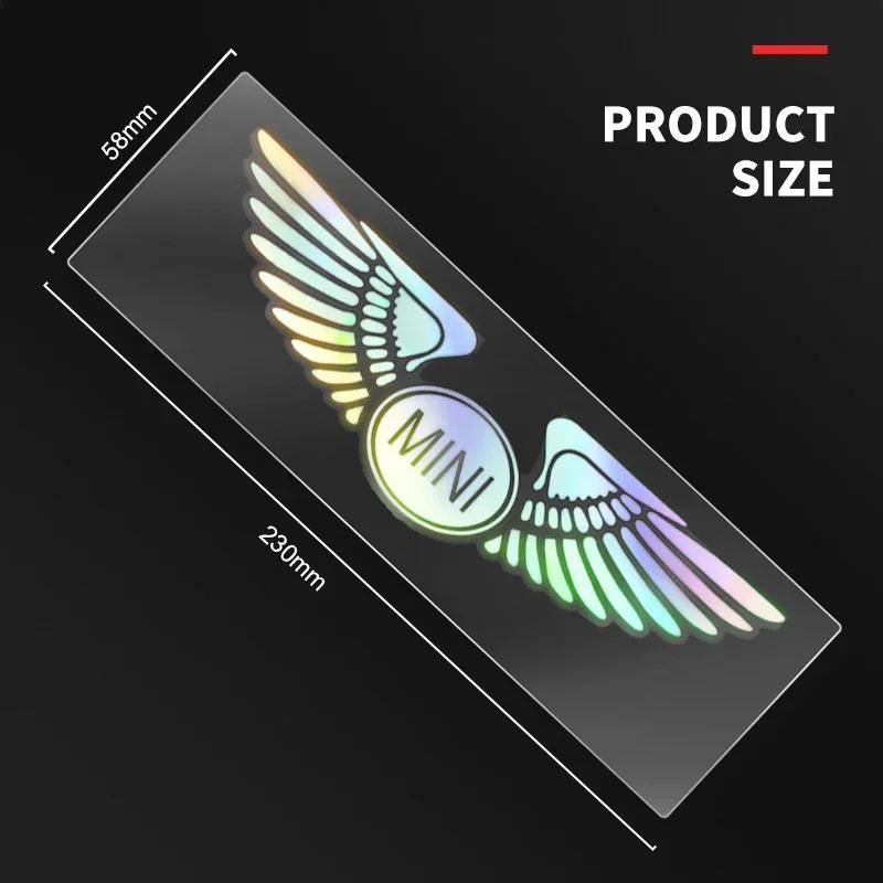 Colorful Reflective Laser Car Refit Personalized Wing Sticker For MINI Cooper JCW WORKS R55 R56 F55 F56 R57 R58 R59 R60 R61 R50 Ksgbw33