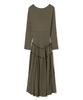 Milo Woman Jersey Shirred Maxi Dress [Brown]