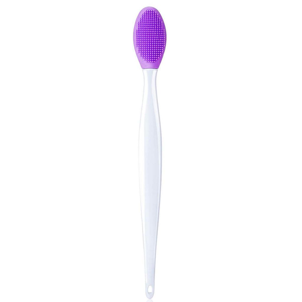 Long-Handled Silicone Nose Brush: Multi-Effect Blackhead & Pore Cleansing Tool for Facial Dead Corners.