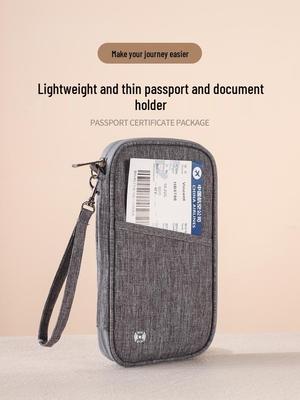 Anti-Theft RFID Card Holder & Coin Purse - Large Capacity Travel Passport Organizer