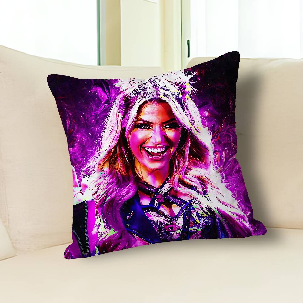 A-Alexa B-Bliss Wrestling Pillow Cases for Bedroom Living Room Sofa Home Decor Polyester Cushion Cover with Zipper