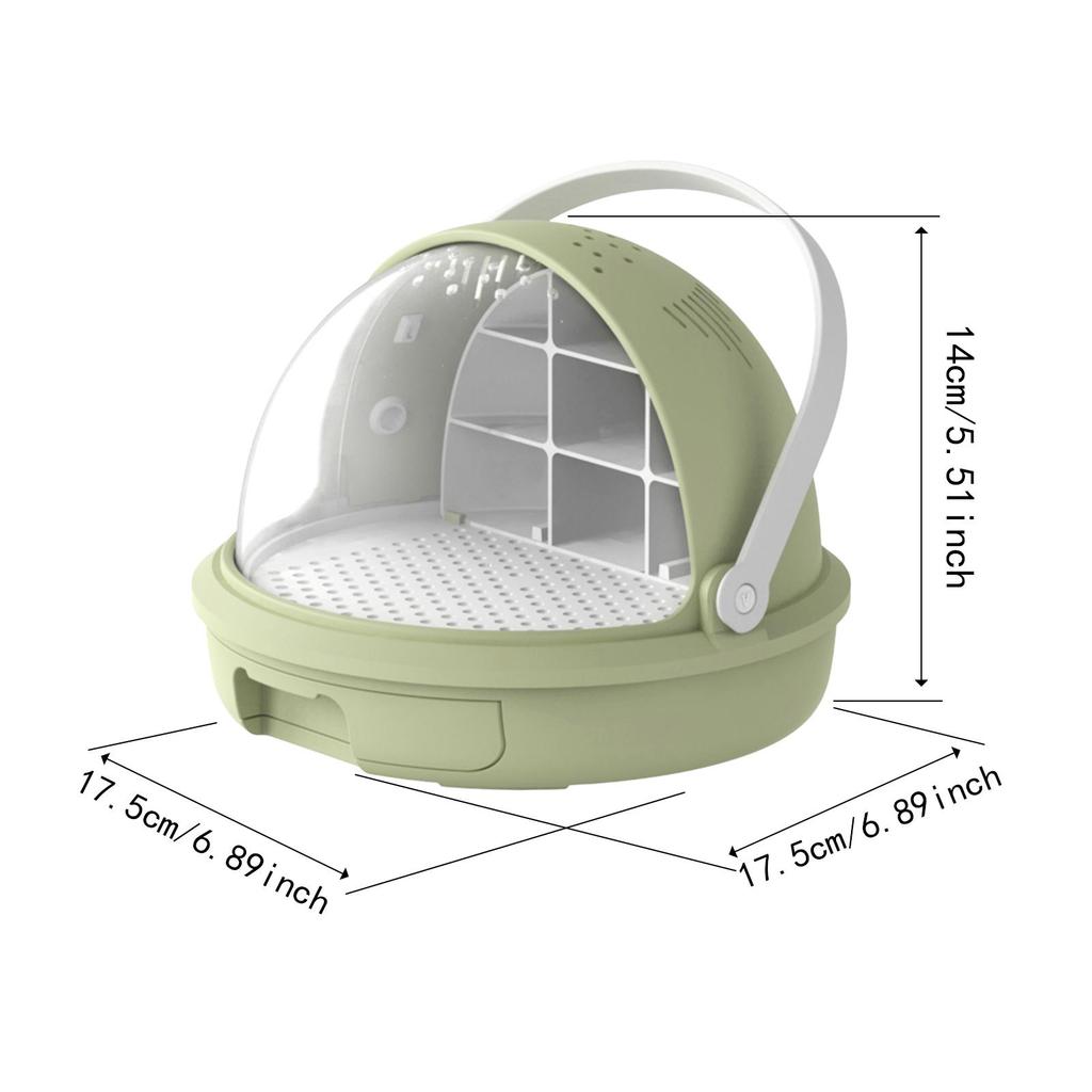 Zijworm Observatiebox Reptiel Voerbak Zijworm Groei Educatief voor Zijwormen Schildpadden Zijworm Uitbroedbak