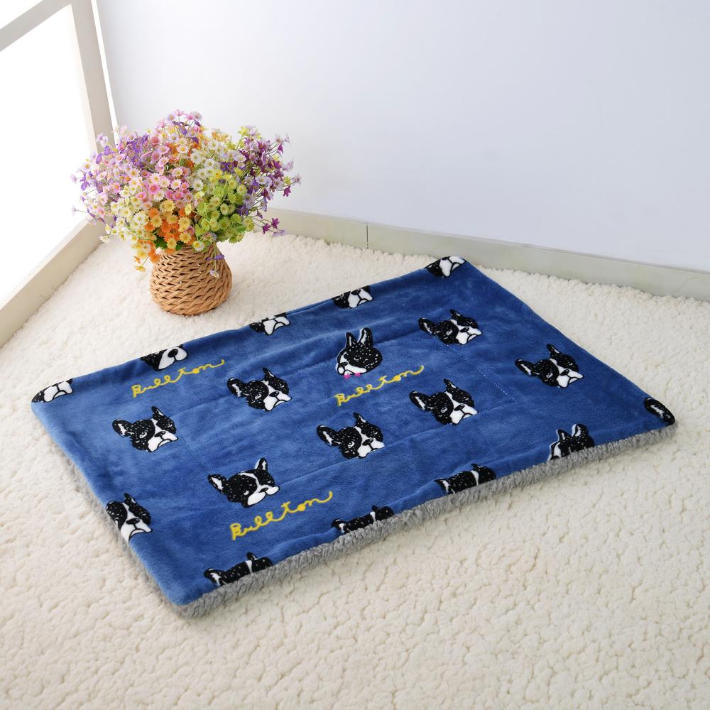 

Мягкий коралловый флисовый плед для домашних животных, коврик для кровати, зимний утолщенный теплый спальный чехол для маленьких больших собак, щенков, домашняя дорожная диванная подушка S-40 x 60cm