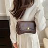 Fashiable Women Solid Color Leather Underarm Bag, Adjustable Korean Versi Single Shoulder Crossbody Bags, Suitable for Party