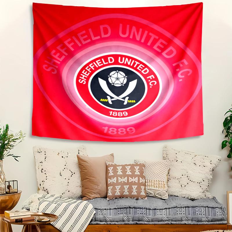 Sheffield United Tapestry Wall Hanging Room Background Cloth Home Decor Beach Mat Yoga Mat Sofa Bed Sheet