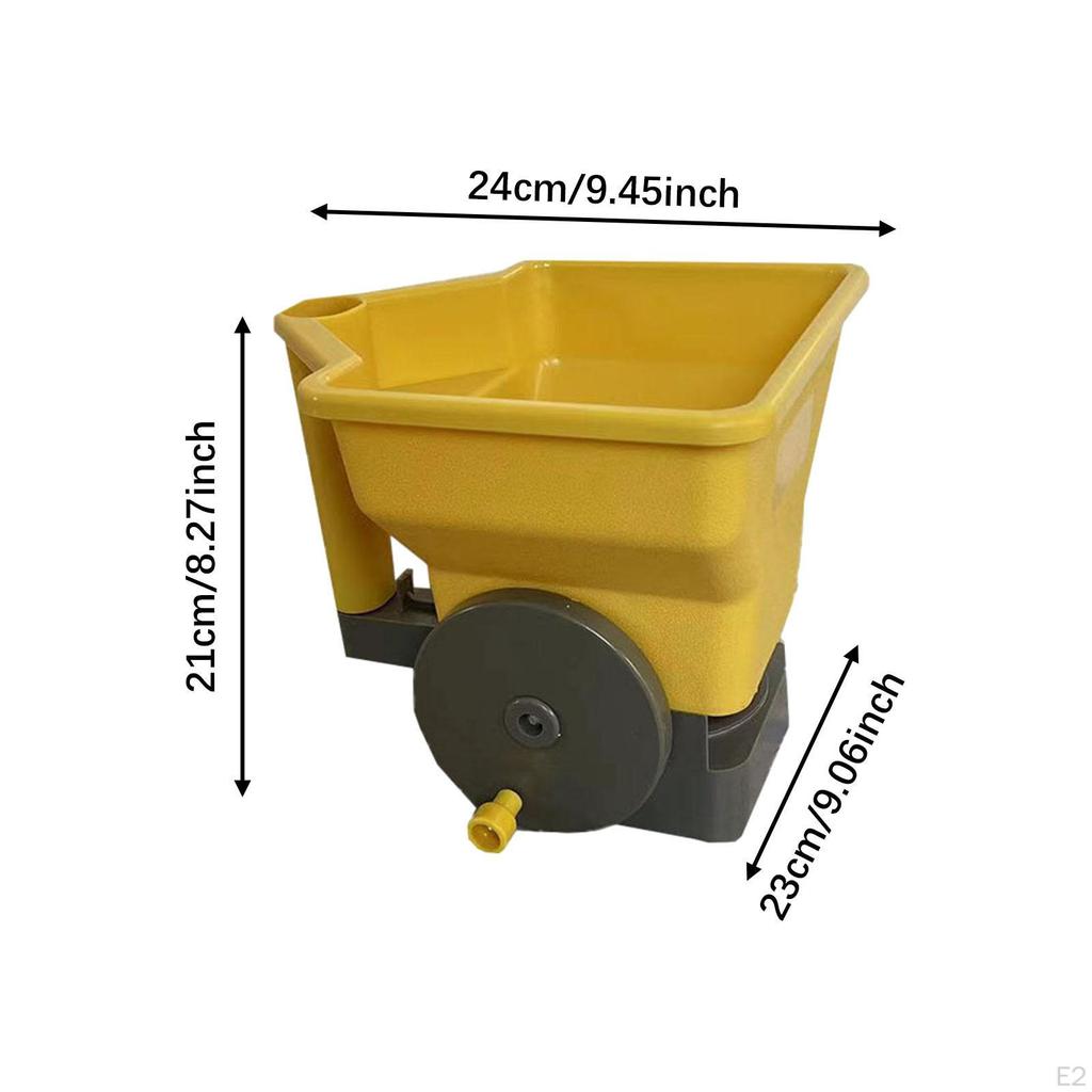 Handlicher Streuer Spender Große Kapazität Zubehör DIY Kurbelgriff Pflanzwerkzeug Verstellbar für