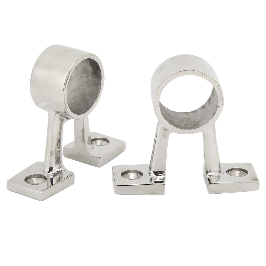 2Pcs Marine Boat Hand Rail Fitting Center Support Bracket Stanchion Stainless Steel for 1in Tubing