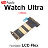 Aocarmo For Apple Watch Ultra 49mm LCD Power Microphone Crown Bluetooth Small Board Battery Connection Flex Cable Repair Parts