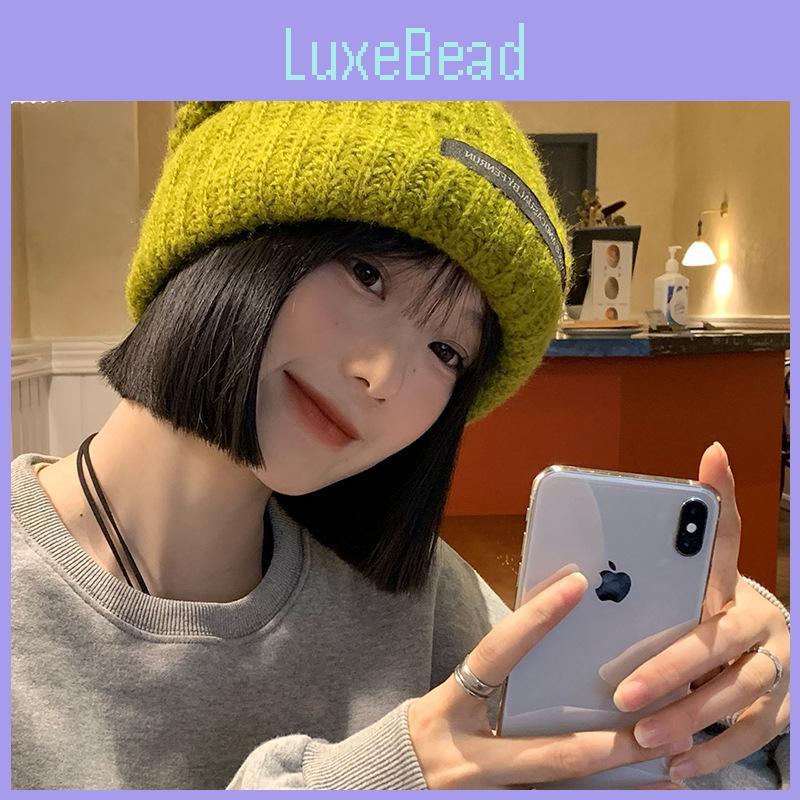Elegant Cozy Winter Knit Hat For Women Warm Loose-fit Beanie In Trendy Colors