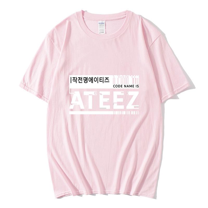 New men's and women's short-sleeved T-shirt ATEEZ trendy fashion casual crew neck, teen T