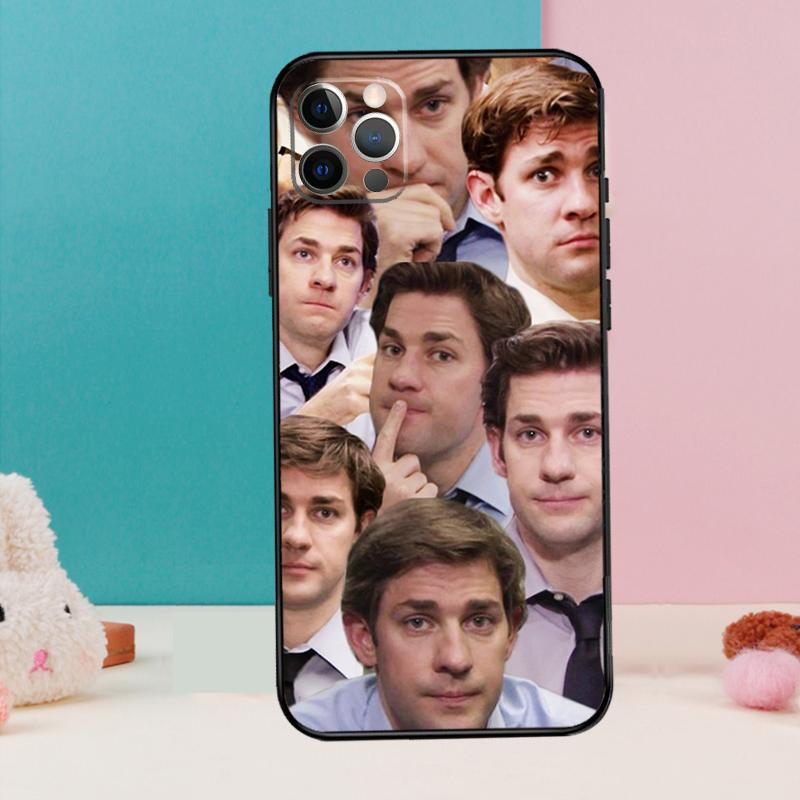 Dwight the Office Jim Makes Phone Case For iPhone 16 15 13 12 11 14 Pro Max 12 13 Mini XR 15 16 Plus 16e Cover Coque
