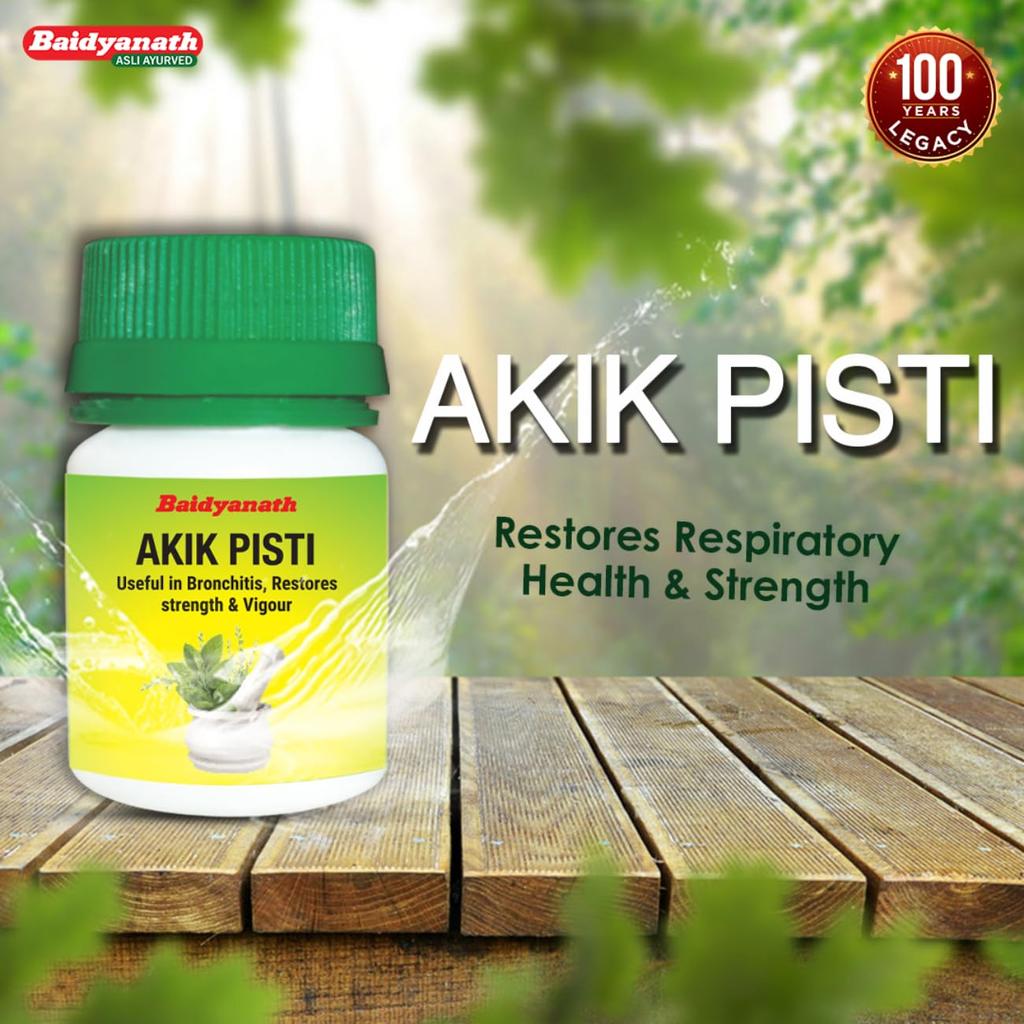 Baidyanath Akik Pishti Powder 10g | Ayurvedic Wellness Supplement for Cardiac Support, Eye Care & Overall Balance