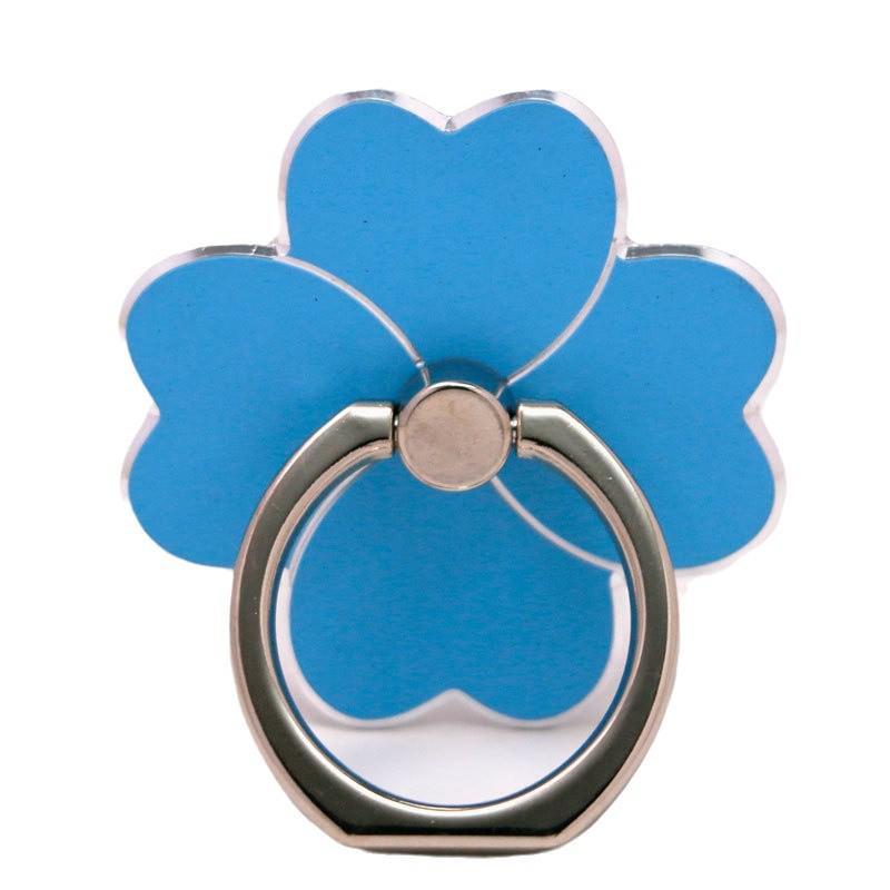 Four-Leaf Clover Metal Phone Stand Ring Holder – Creative Desktop Mobile Stand