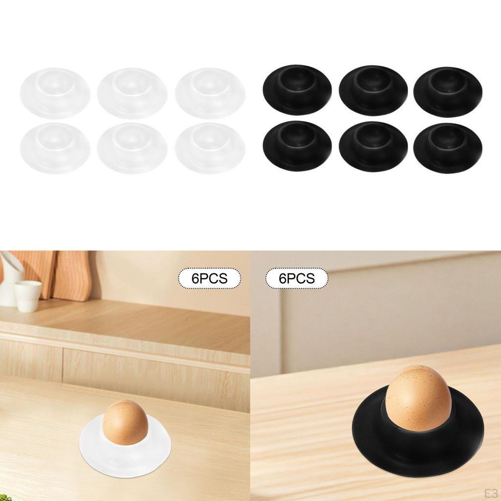 6 Pack Egg Holders Stackable Storage Containers for Kitchen Refrigerator