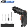 14pcs/46pcs Electric Screwdriver Set USB Rechargeable Mini Electric Drill Tool Set Portable Cordless Screwdriver Home Repair Multitool Kit