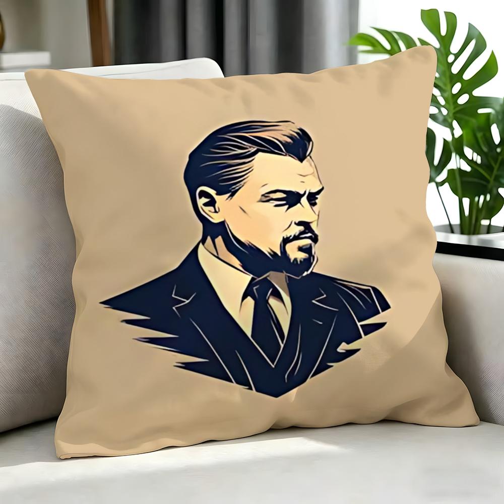 movie Leonardo DiCaprio Cushion Cover Cushion Cover Set Pcs x x x Pillowcase Decorative Sofa Home Decor