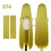 Bubuwig Synthetic Hair 100cm Long Straight Pure Color Cosplay Wigs Over 100 Colors Black White Red Blue Brown Wig Heat Resistant