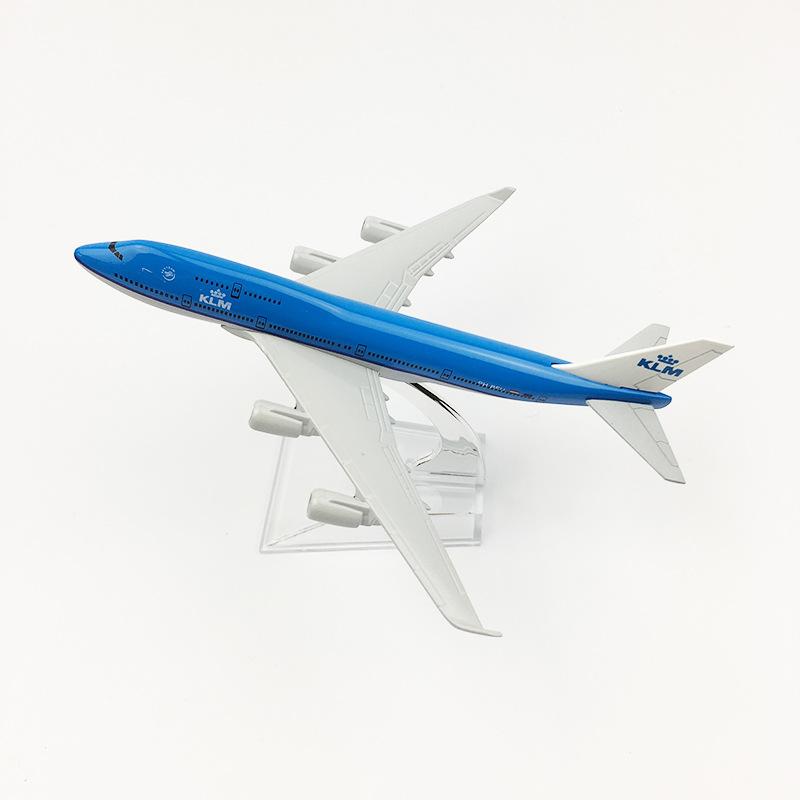 KLM B747 Legierung Flugzeug Flugzeug 16cm 1/400 Maßstab Luftfahrt 747 Flugzeugmodell Spielzeug Dekoration Kinder Sammlung Geschenke