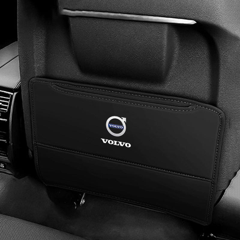

для Volvo V60 V40 XC90 S60 XC60 V50 V70 S90 XC40 S80 V90 EX30 Защитный коврик от пинков на спинку сиденья автомобиля из ПУ-кожи, предотвращающий загрязнение 1pc