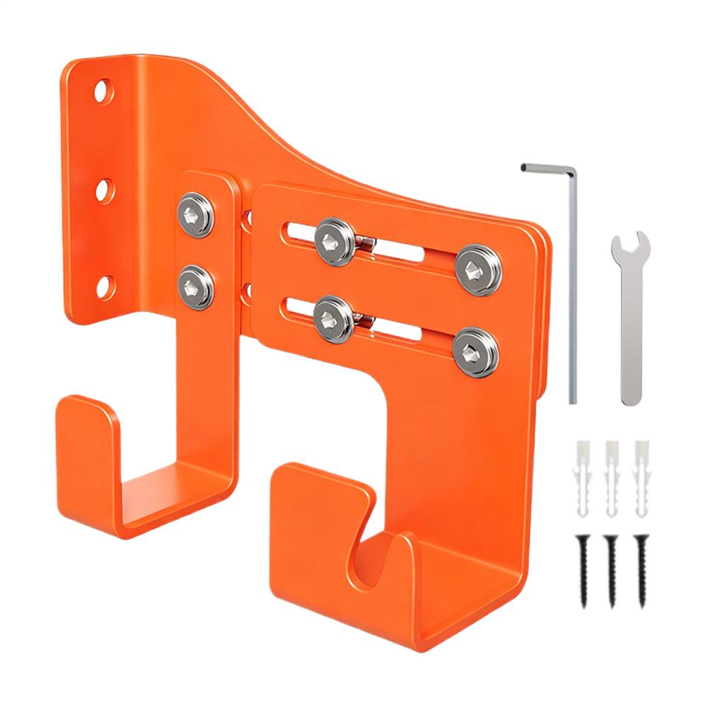 Chainsaw Holder Heavy Duty Wall Hanger Shed Chainsaw Organizer with Two Hook for Shed Garden Garage Workshop Chain Tool