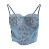 Sexy Girl Pure Desire Lace Camisole Vest Women's Summer Outdoor Wear Short Top with Chest Cushion Strapless Vest