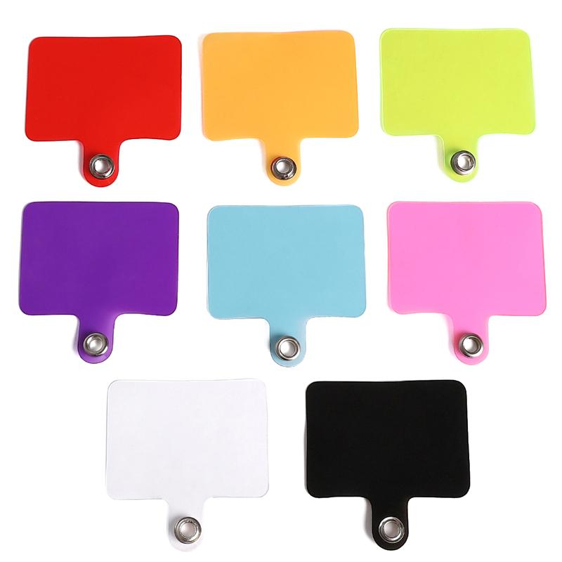 2pcs [5.5x5.7cm] Mobile Phone Lanyard Gasket Film Gasket Perforation-Free Lanyard Accessories